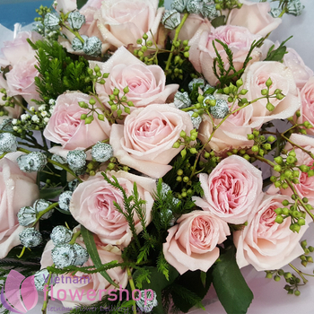 Vietnam pink bouquet free same day delivery