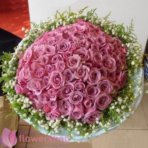 99 purple roses online in Vietnam Flowers