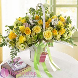 Basket birthday arrangement in Vietnam