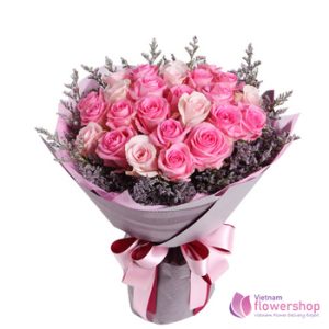 Bouquet of pink roses free delivery