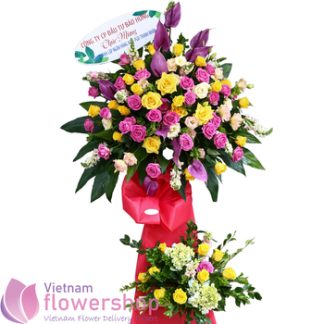 Buy flowers for grand opening to Vietnam