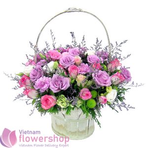 Buying flowers for birthday in Vietnam