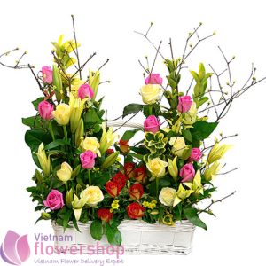 Hanoi birthday flowers and wishes