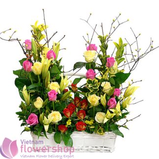 Hanoi birthday flowers and wishes