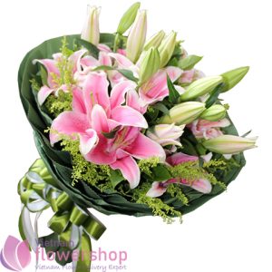 Lilies bouquet of Vietnam birthday flowers