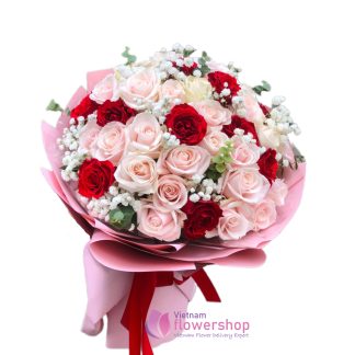 Order love flowers in Vietnam flower shop