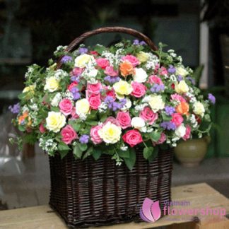Mixed 99 roses delivery in haiphong vietnam