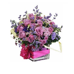 Purple flowers delivered Vietnam