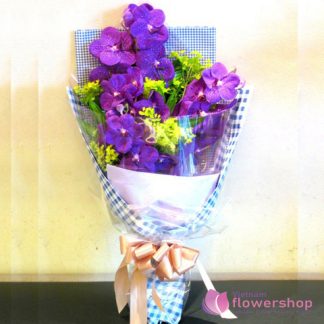 Purple orchids for female boss