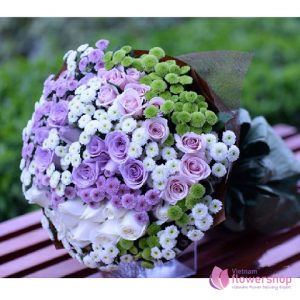 Romantic calimero purple flower