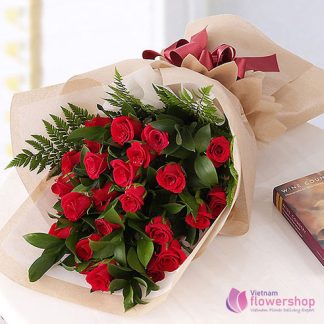 Romantic love flowers in Hanoi City