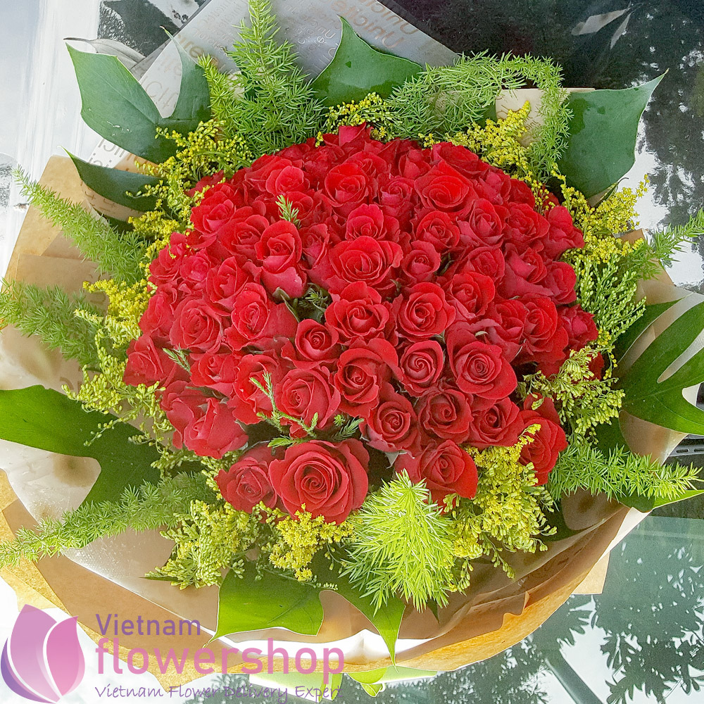 Send love flowers to Vietnam