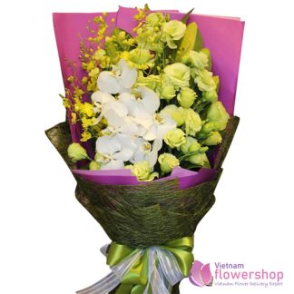 Send love to Vietnam with orchid bouquet