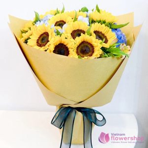Sunflower delivery Hai Ba Trung District Hanoi