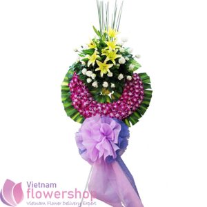 Sympathy flowers delivered to Vietnam