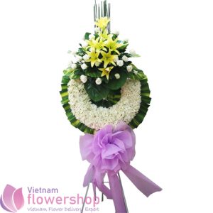 Sympathy flowers delivery District 3 Saigon