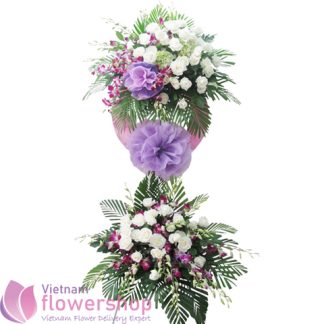 Sympathy flowers free delivery in Vietnam