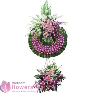 Sympathy flowers free delivery to Saigon Vietnam