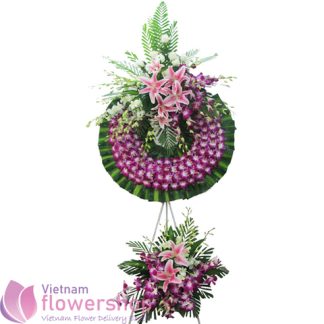 Sympathy flowers free delivery to Saigon Vietnam