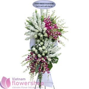 Sympathy flowers message for funeral Vietnam