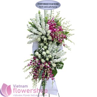 Sympathy flowers message for funeral Vietnam