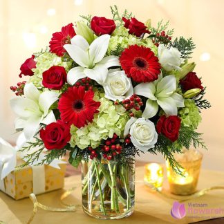 Vietnam Christmas flower arrangement