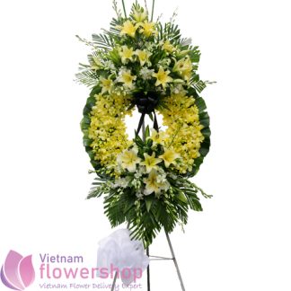Vietnam flower arrangement for funeral