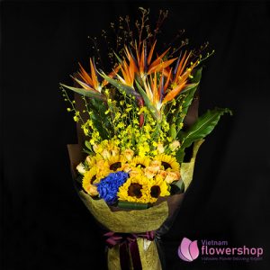 Vietnam Flowers bouquet for birthday father