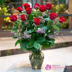 Vietnam Flowers in vase arrangements