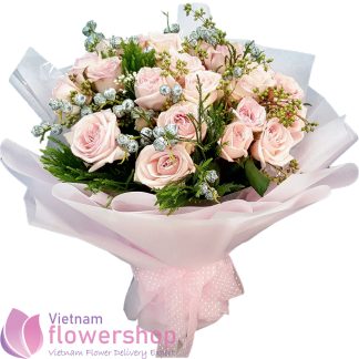 Ohara pink rose bouquet delivery Vietnam