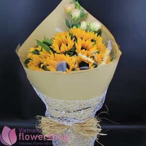 Vietnam sunflower arrangement bouquet