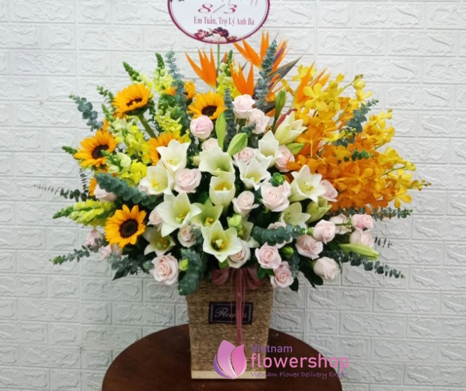 Beautiful flower bouquet for Vietnamese Women's Day October 20